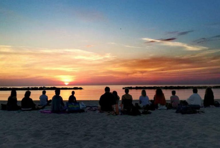 Laboratorio in spiaggia